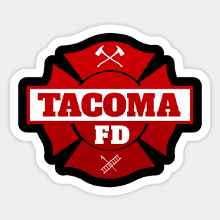 Tacoma FD - TV Show - Badge Logo v2 Sticker